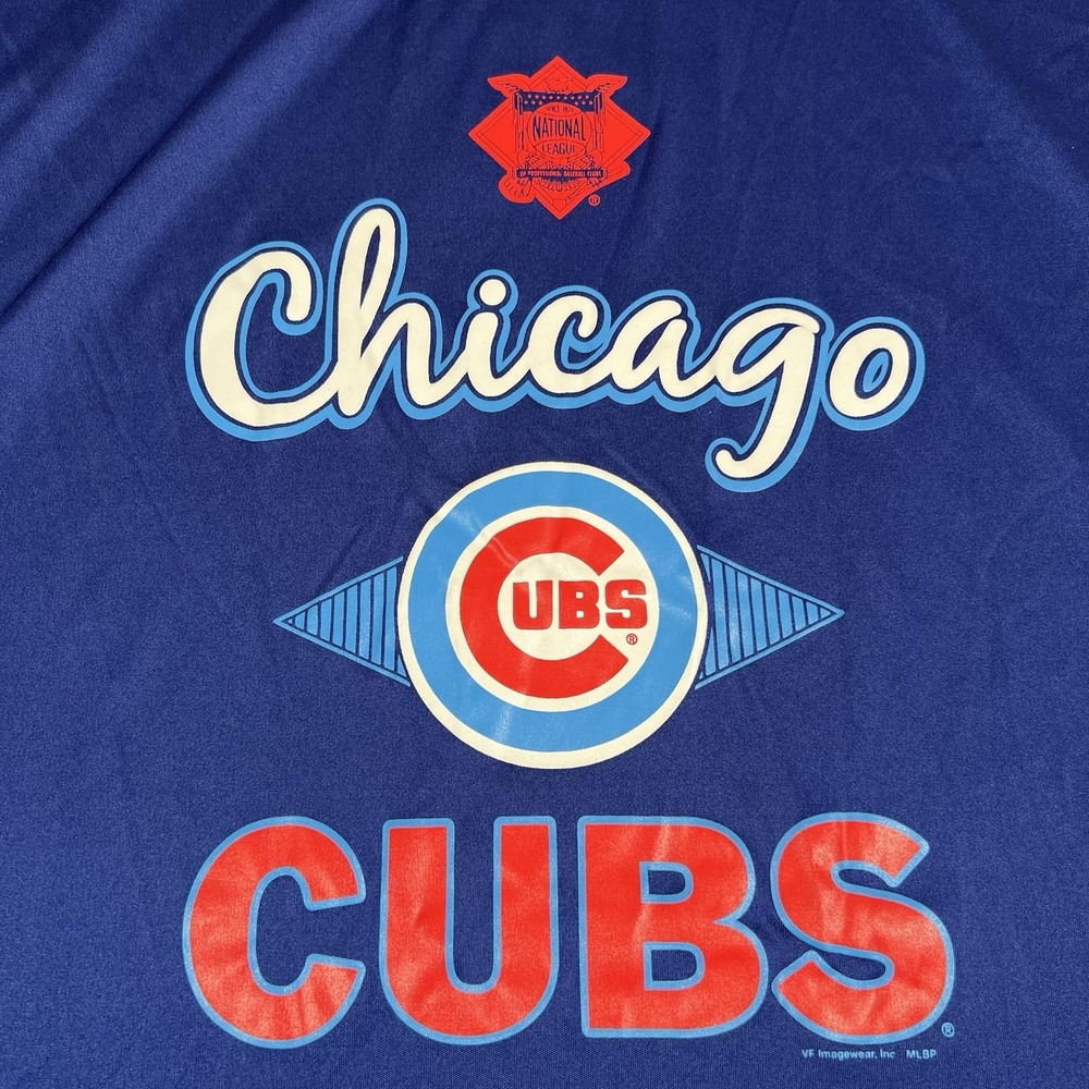 Chicago Cubs T Shirt Jersey Men's Size 4XL Blue MLB Genuine Baseball Sports - Picture 4 of 8